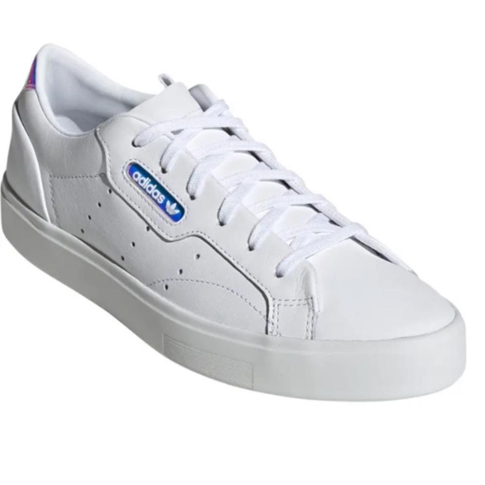 Adidas Sleek white leather sneakers